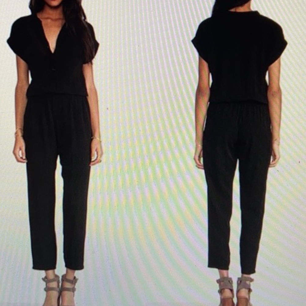 Splendid black jumpsuit with pockets